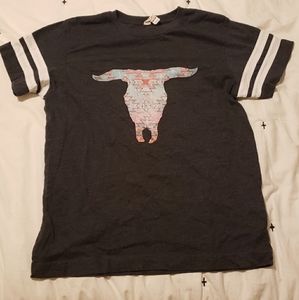 Girl's cow skull t-shirt